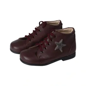 19909 - Bordo Soft Leather Lace for Toddler by Beberlis