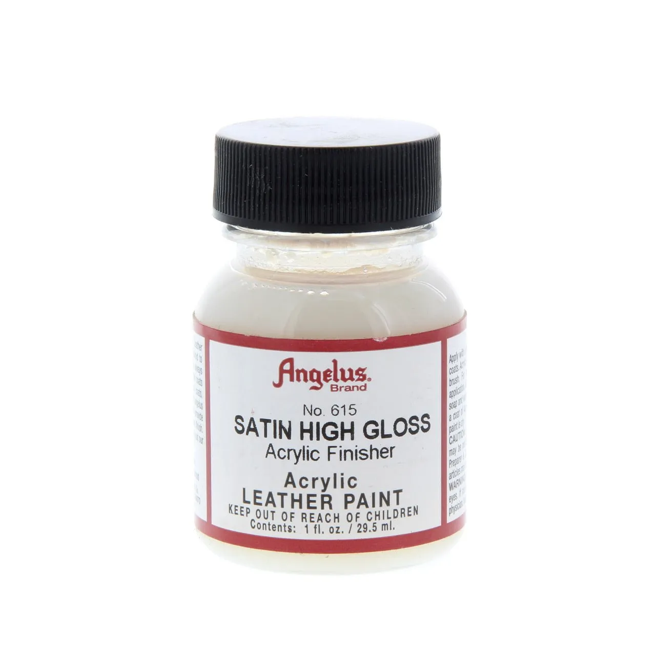 Angelus Acrylic Leather Finisher - 1 oz. Bottle - No. 615 Satin High Gloss