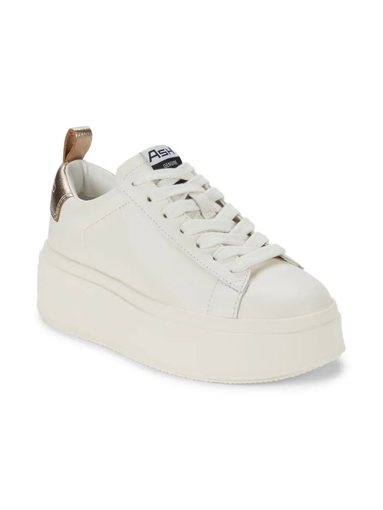 Ash leather sneakers, Gardenia color