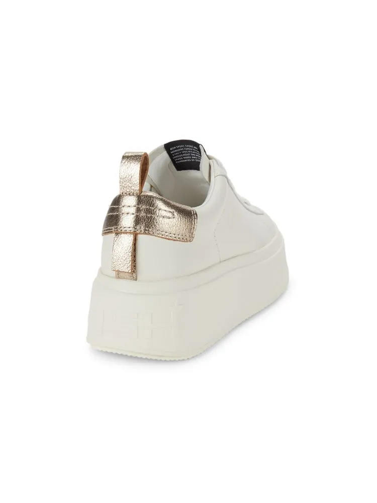 Ash leather sneakers, Gardenia color