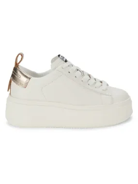 Ash leather sneakers, Gardenia color