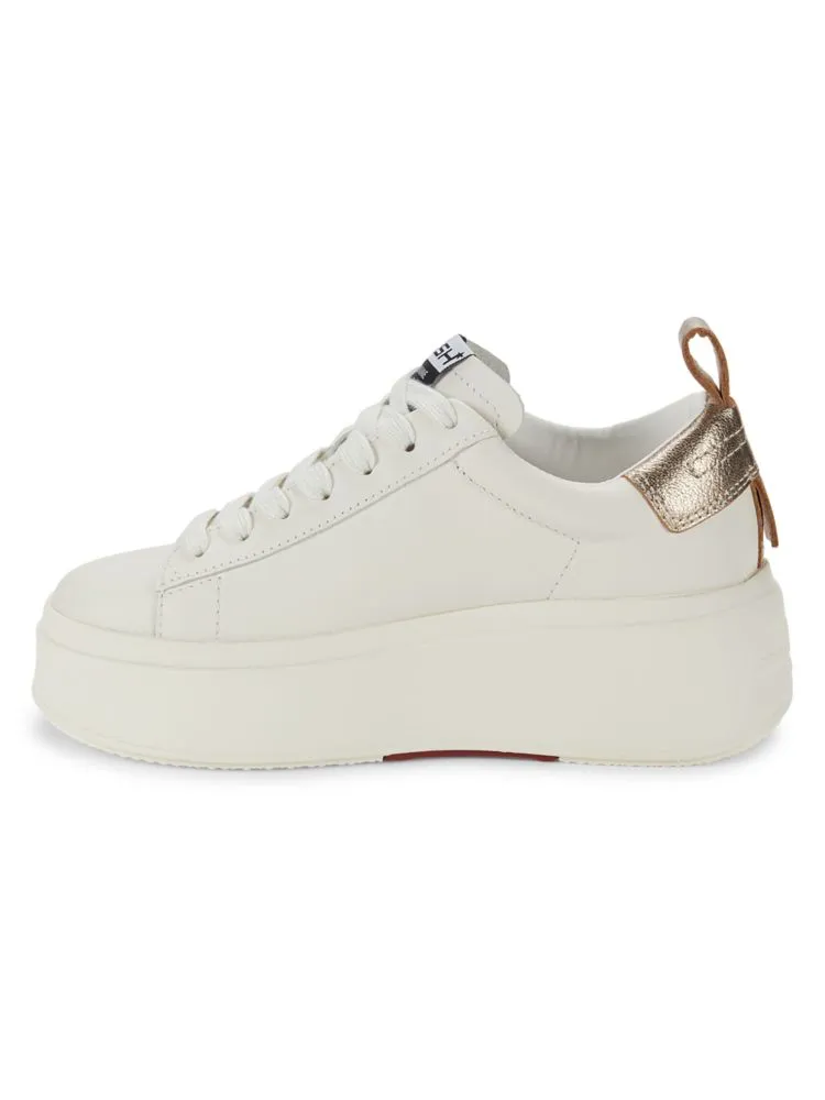 Ash leather sneakers, Gardenia color