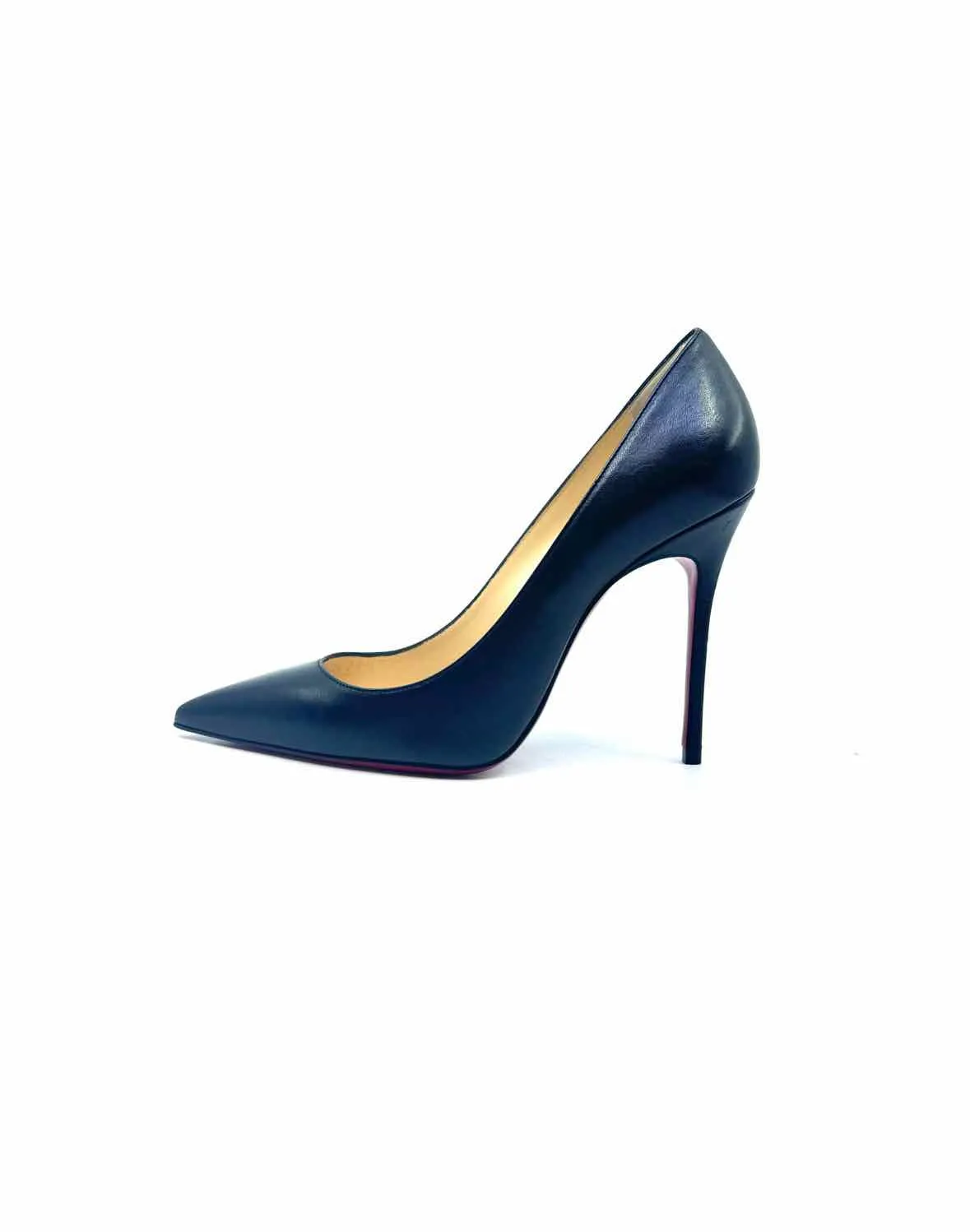 CHRISTIAN LOUBOUTIN Size 5 Black Leather Pumps