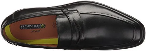 FLORSHEIM MEN'S HOLTYN SLIP ON PENNY LOAFER, BLACK, 12 3E US