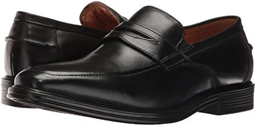 FLORSHEIM MEN'S HOLTYN SLIP ON PENNY LOAFER, BLACK, 12 3E US