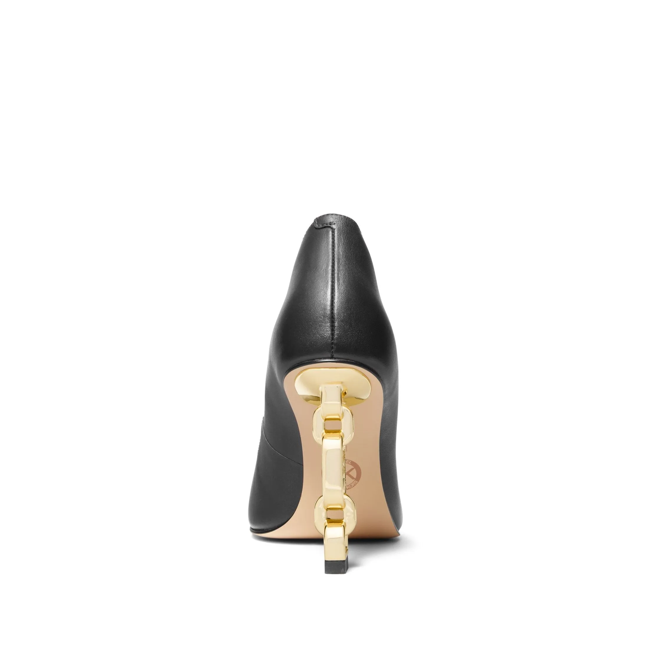 Tenley Empire Logo Embellished Leather Pump
