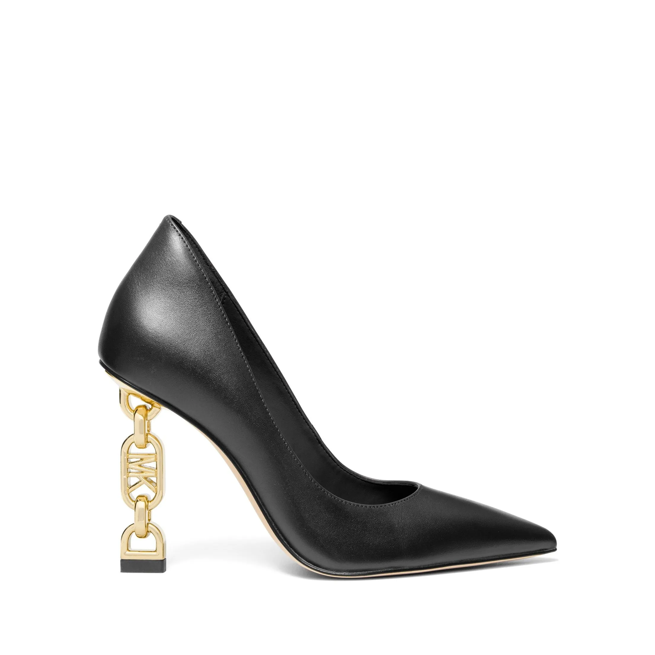 Tenley Empire Logo Embellished Leather Pump